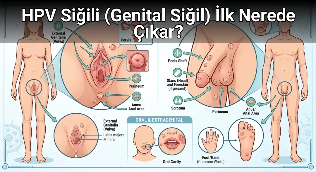 HPV Siğili (Genital Siğil) İlk Nerede Çıkar?